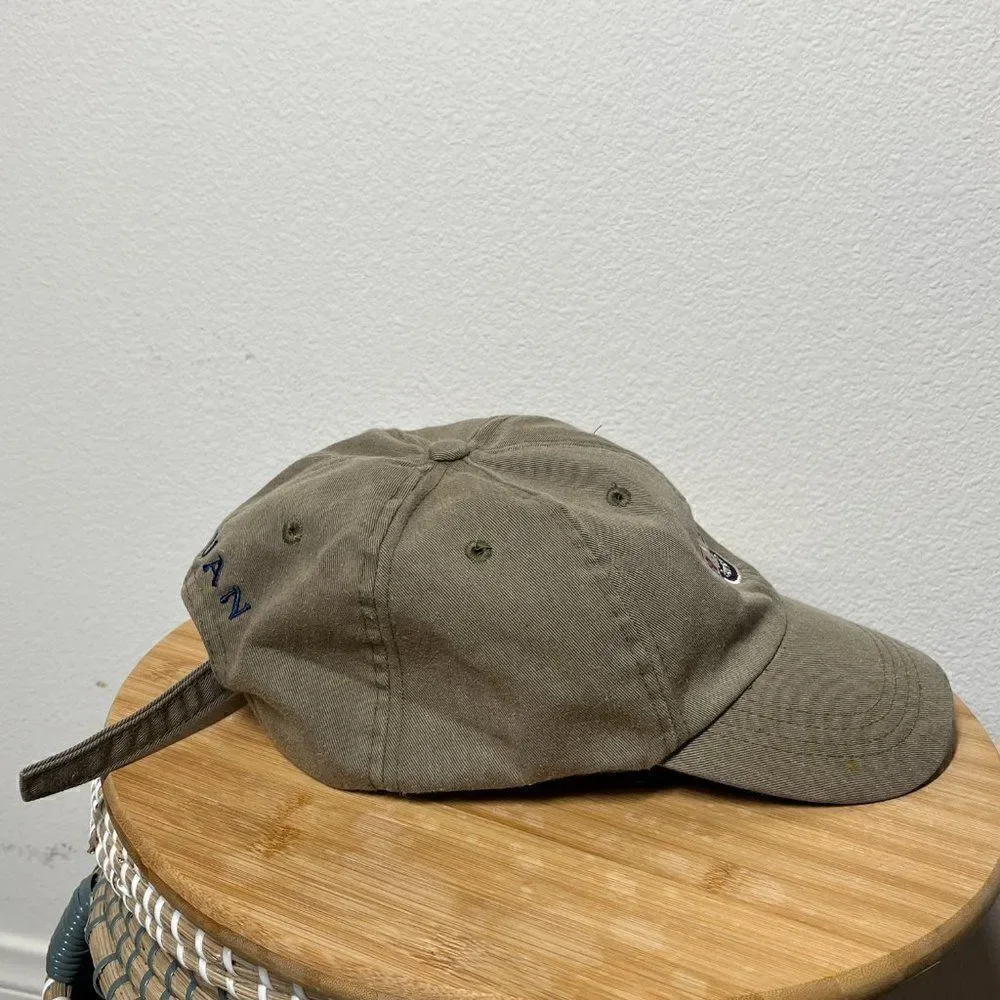 Vintage San Diego Padres Hat Mens Green 2001 Baseball Cap Blue Wave